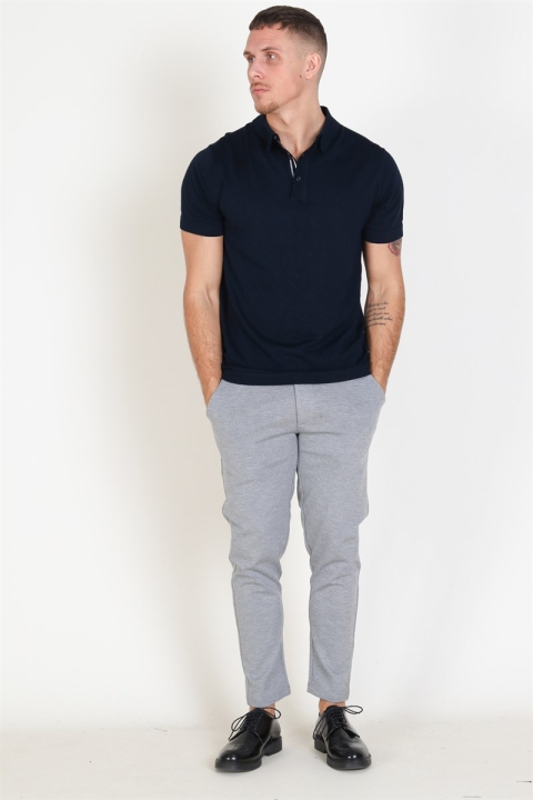 Tailored & Originals Mont Polo SS Tricot Insignia Blue 