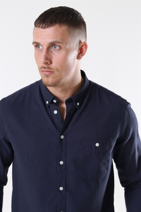 Kronstadt Johan Linen Chemises Navy