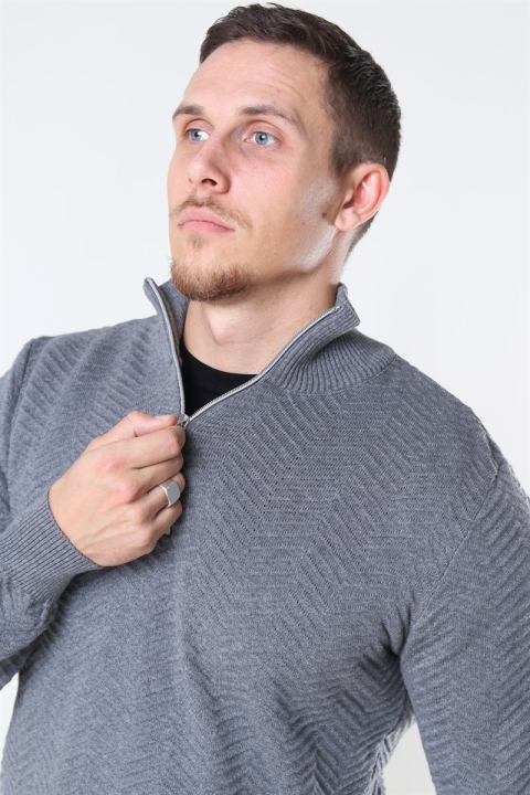 Kronstadt Carlo Half Zip Tricot Anthracite