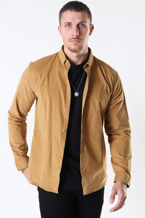 Lindbergh Corduroy Chemises Camel