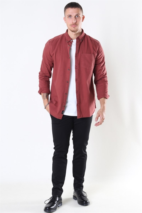 Only & Sons Bryce Life LS Reg Organic Chemises Henna