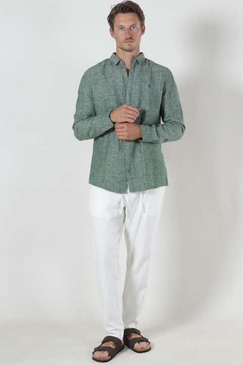 Kronstadt Ayers Ls shirt Hedge Green