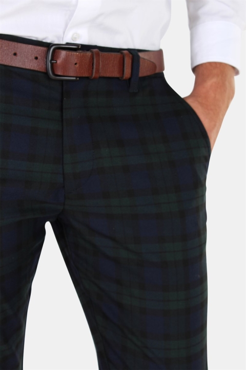 Gabba Pisa Chino Check Pantalon Navy Green