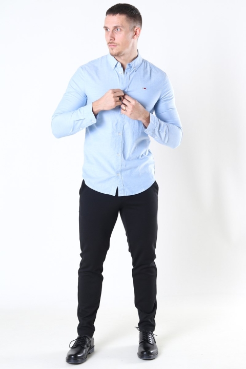 Tommy Jeans Slim Stretch Oxford Chemises Perfume Blue