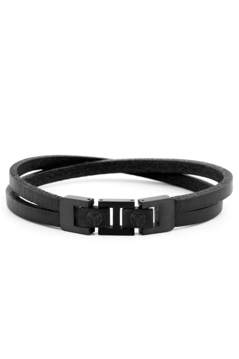 Lucleon Læder Bracelet Sort