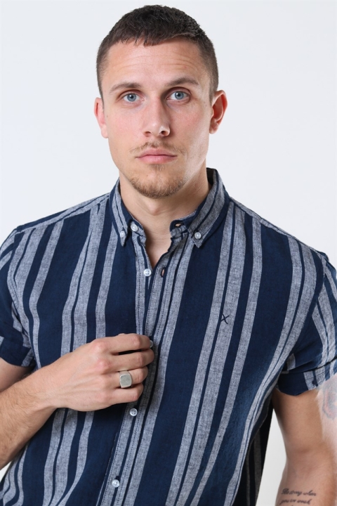 Clean Cut Sälen 146 SS Chemises Navy/Grey