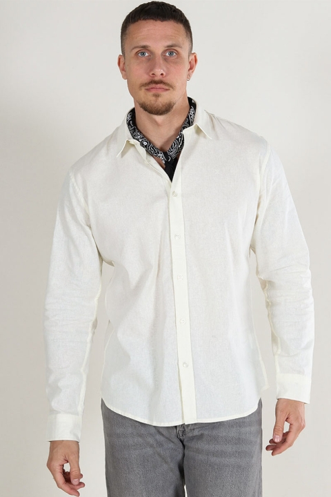 Clean Cut Copenhagen Cotton Linen Chemises Ecru