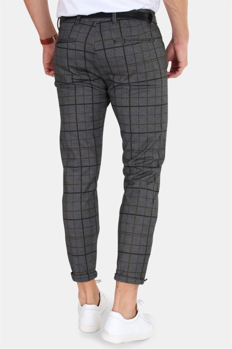 Gabba Pisa Chino Pantalon Big Check Yellow