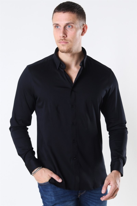 Mos Mosh Marco Jersey Chemises Black