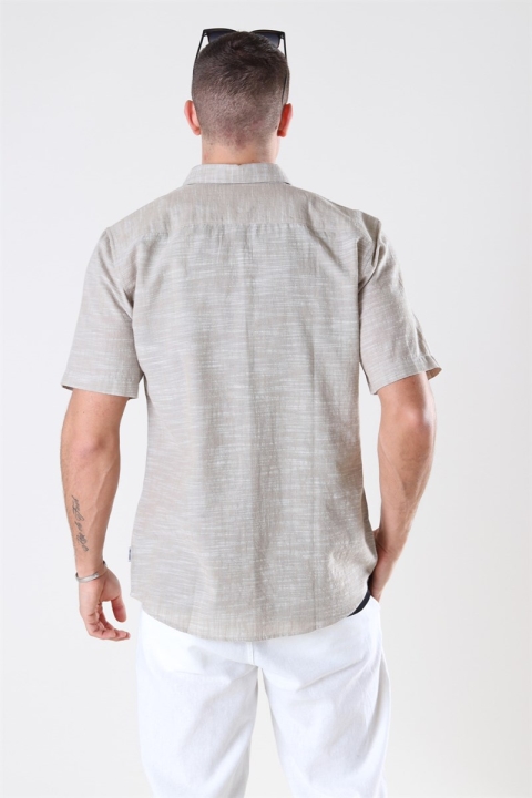 Only & Sons Slub SS Linen Look Chemises Incense