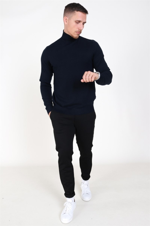 Only & Sons Mikkel 12 Rullekrave Tricot Dark Navy