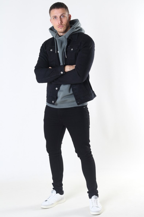 Solid Peyton Denim Veste Black Denim