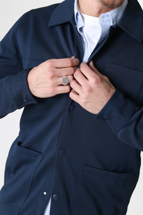 Jack & Jones Cohen Sweat Trucker Veste Blueberry