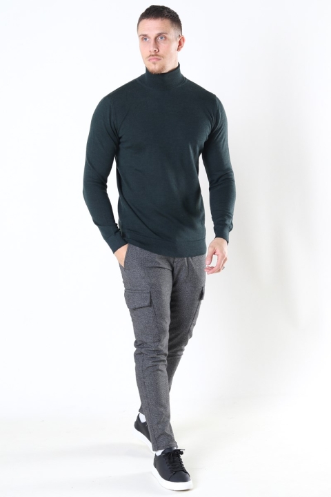 Clean Cut Copenhagen Merino Wool Roll Tricot Bottle Green