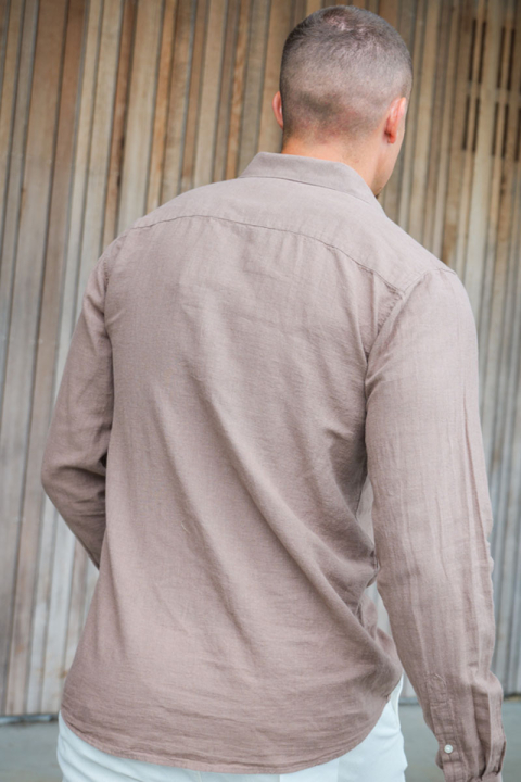 ONLY & SONS Caiden LS Linen Shirt Fossil