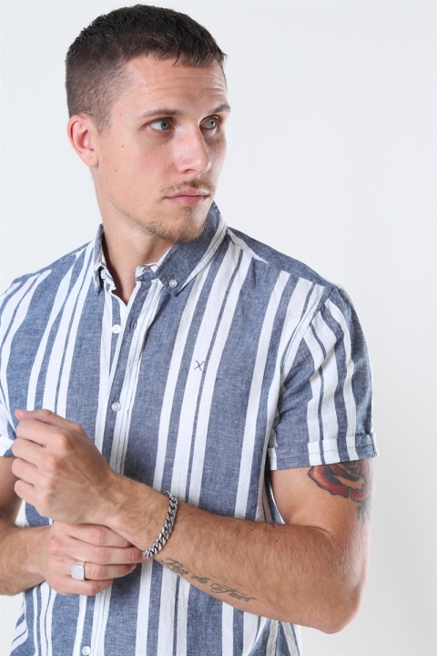 Clean Cut Sälen 146 SS Chemises Blue/Off White