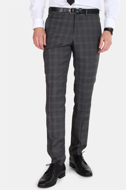 Lindbergh Checked Men's Costume Check Grey