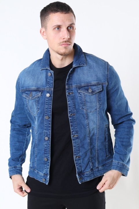 Only & Sons Coin Life Trucker Veste 8615 Denim Blue