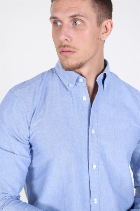 Only & Sons Oliver Organic Oxford Chemises Blue Bell