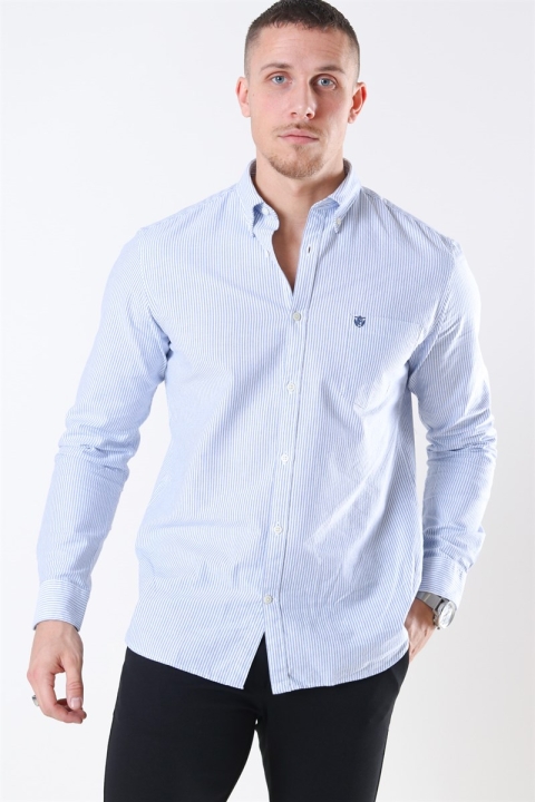 Selected Collect Chemises White/Light Blue Stripe