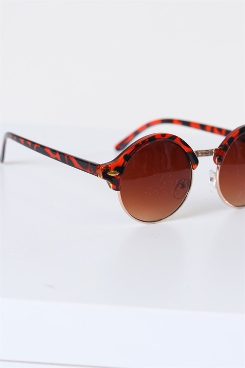 Fashion 1512 Brown Havana/Gold des lunettes de soleil Brown Gradient