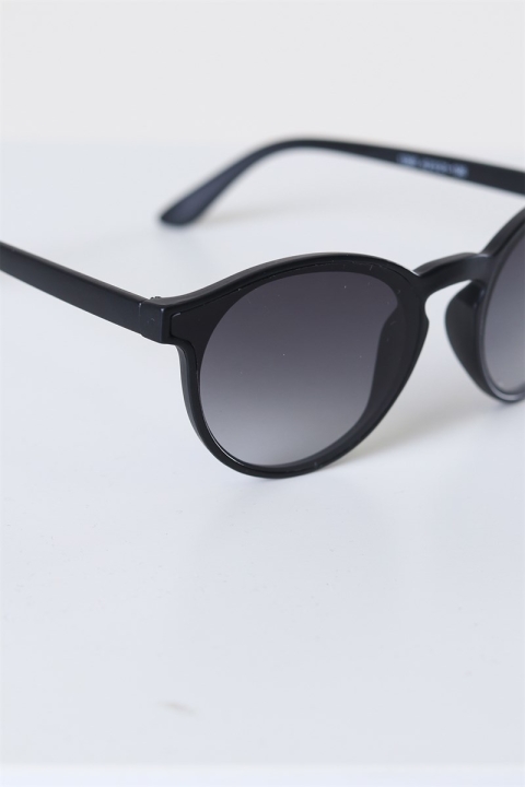Fashion 1385 Mat Black des lunettes de soleil Grey Gradient