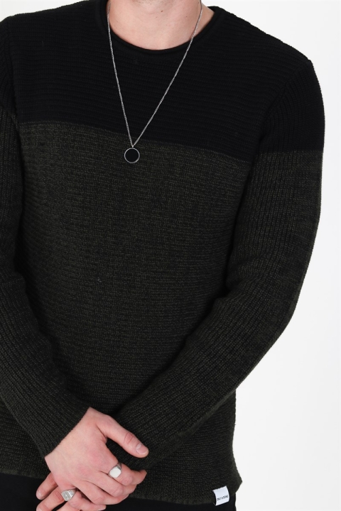 Only & Sons Sato 5 Colorblock Crew Neck Tricot Rosin