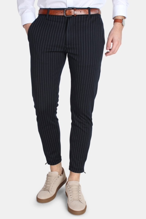Gabba Pisa Chino Pinstripe Pantalon Navy Stripe