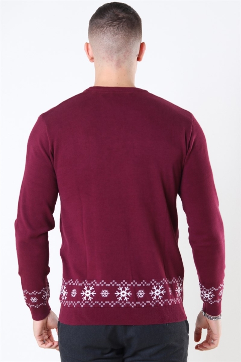 Solid Neel CC Tricot Wine Red