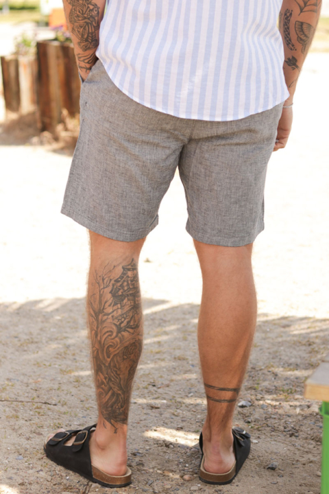 Selected Regular Brody Linen Shorts Sky Captain