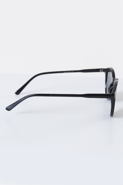 Fashion 1381 Panto Black des lunettes de soleil Grey Lens