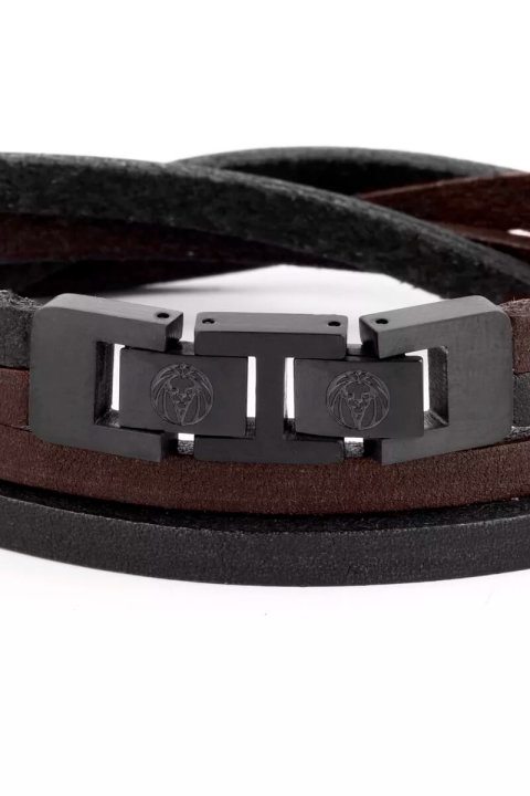 Lucleon Læder Bracelet Brun/Sort