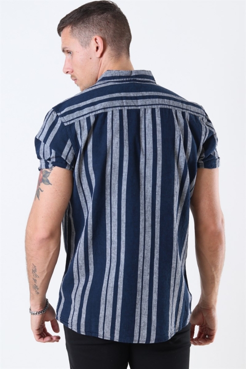 Clean Cut Sälen 146 SS Chemises Navy/Grey