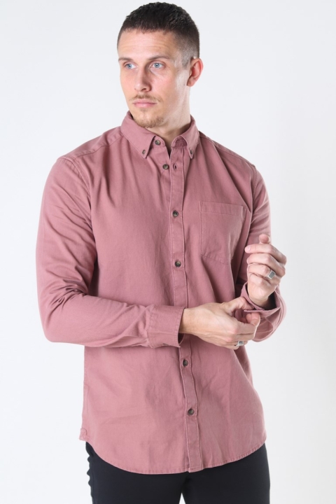 Only & Sons Bryce Life LS Reg Organic Chemises Burlwood