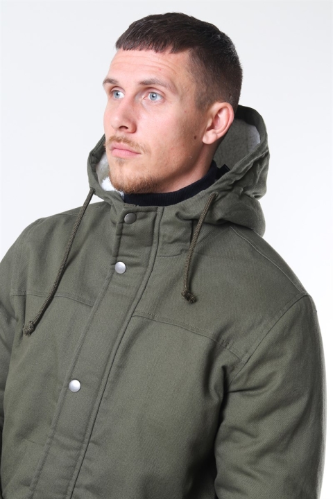 Only & Sons Yanick Teddy Hood Parka Veste Olive Night