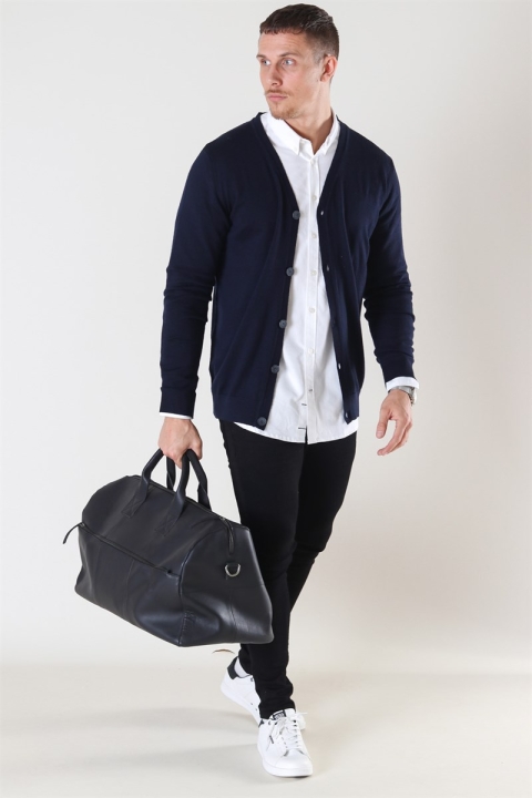 Kronstadt Johannes Merino Tricot Cardigan Navy