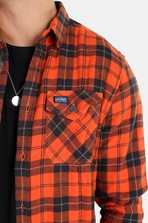 Superdry Rookie Ridge Chemises Broken Twill Orange