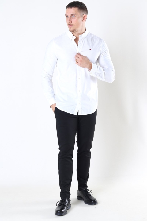Tommy Jeans Slim Stretch Oxford Chemises White