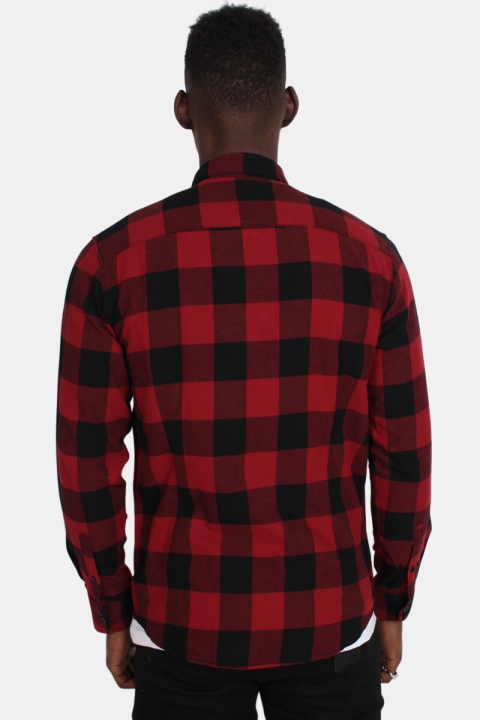 Only & Sons Gudmund Ls Checked Chemises Merlot