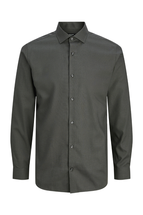 Jack & Jones Parker Wrinkle Resistant Shirt LS Dark Grey Melange