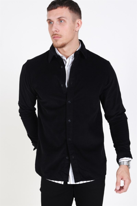 Selected Craig Cord Chemises Black