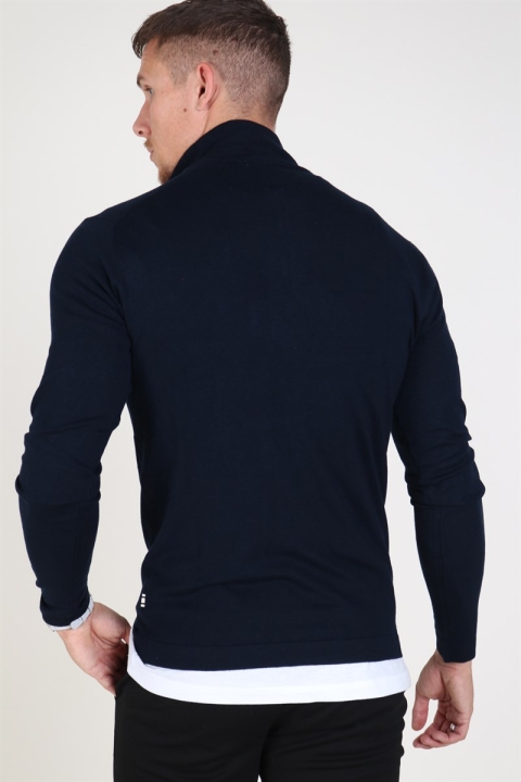 Tailored & Originals Murray Half Zip Tricot Insignia Blue