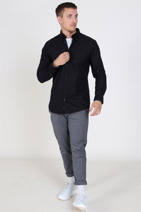 Only & Sons Oliver Organic Oxford Chemises Black