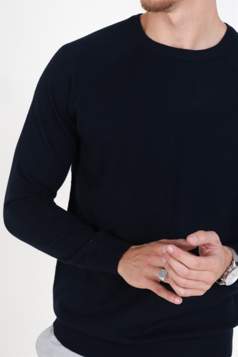 Only & Sons Mikkel Soft Crew Raglan Tricot Dark Navy