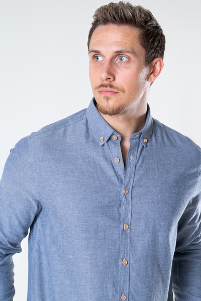 Kronstadt Johan Diego Cotton Chemises Light Navy