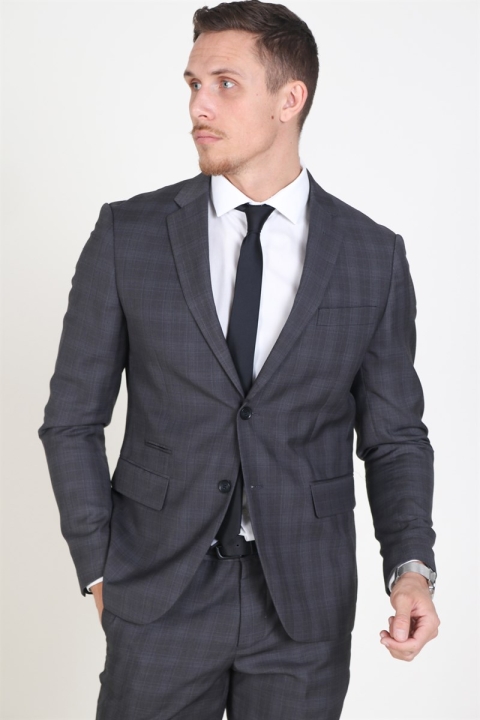 Lindbergh Checked Men's Costume Check Grey