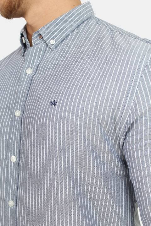 Kronstadt Johan Oxford Big Stripe Chemises Navy