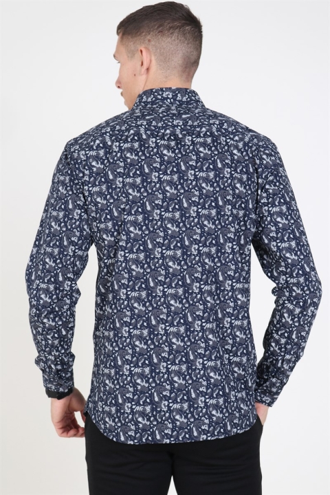 Jack & Jones Focus Paisley Chemises Navy Blazer