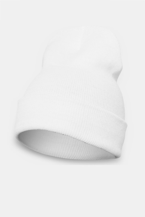 Flexfit Heavyweight Long Beanie Bonnet White