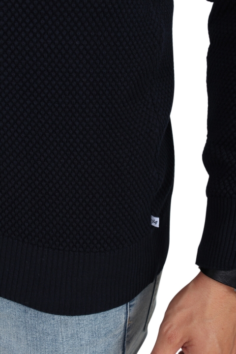 Kronstadt Erik Zip Tricot Navy/Orange